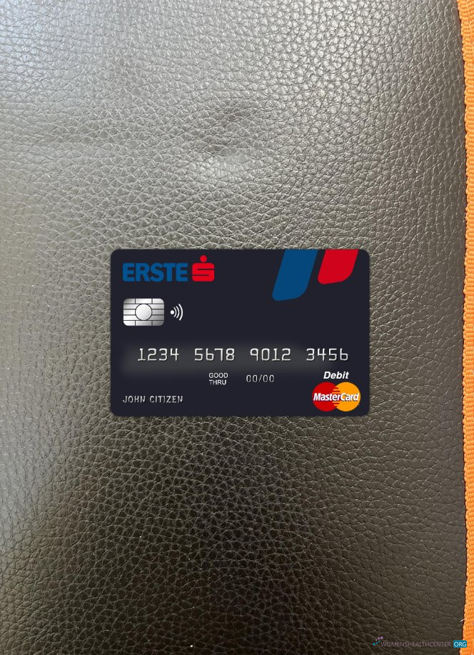 Download Austria Erste Group bank master card photolook front Photoshop template